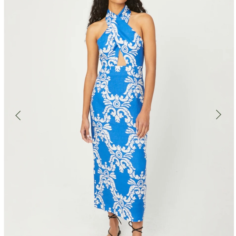 BRAND NEW Rhode Linen Paolo Dress